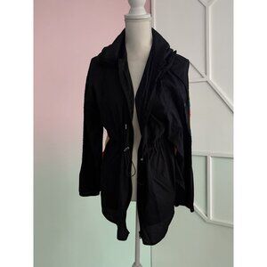 ALO Black Lightweight Toggle Waist Windbreaker Jacket Size Small